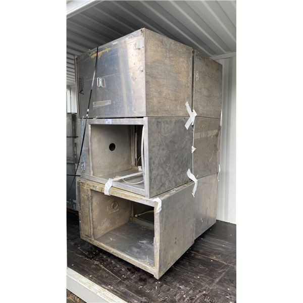 PALLET OF 6 ALUMINUM INDUSTRIAL WASH STATION *MUST TAKE ALL ON PALLET*