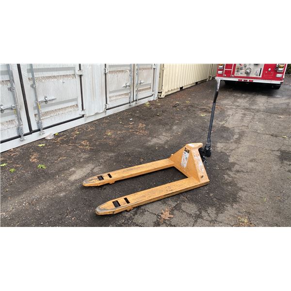 U-LIFT YELLOW 5,500 LBS CAPACITY MOBILE INDUSTRIAL PALLET JACK