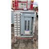 Image 1 : RED HEAVY DUTY INDUSTRIAL MOBILE JOB SITE POWER DISTRIBUTION CENTER WITH HEAVY CABLE *MISSING FRONT