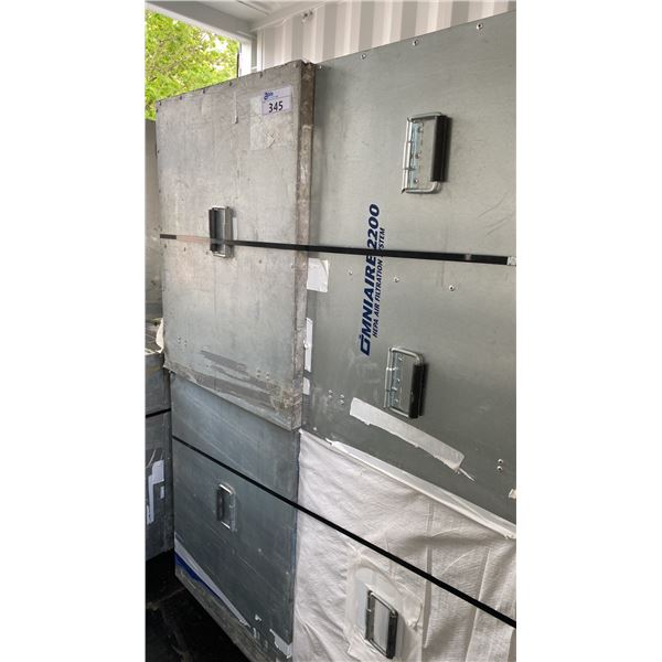 PALLET OF ASSORTED COMMERCIAL ALUMINUM RESTORATION FRESH AIR SYSTEMS *MUST TAKE ALL ON PALLET*
