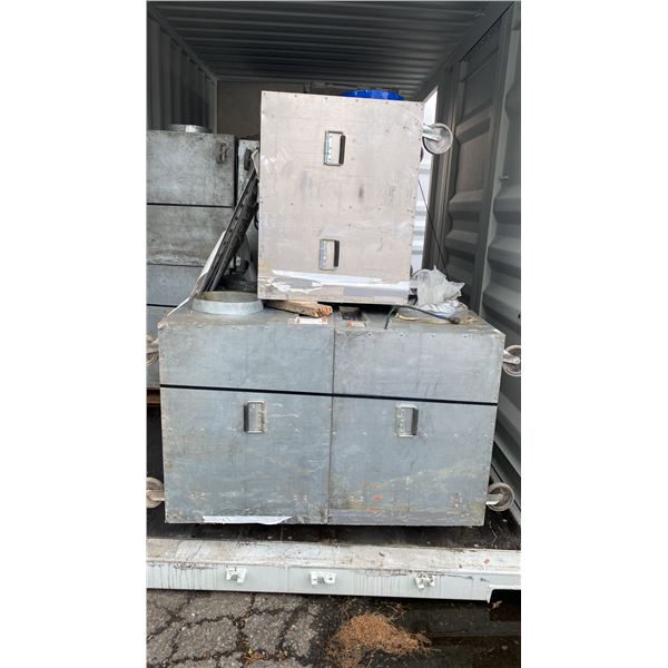 PALLET OF ASSORTED COMMERCIAL ALUMINUM RESTORATION FRESH AIR SYSTEMS *MUST TAKE ALL ON PALLET*