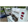 Image 8 : READING CLASSIC 2 WHITE 8 DOOR 132"L X 94"W TRUCK SERVICE BOX WITH HEADACHE RACK, MINI DECK CRANE,