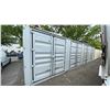 Image 2 : GREY 40' 52,910 LB MAX CAPACITY INDUSTRIAL TRANSPORT CONTAINER WITH 4 DUAL SWING SIDE DOORS DUAL