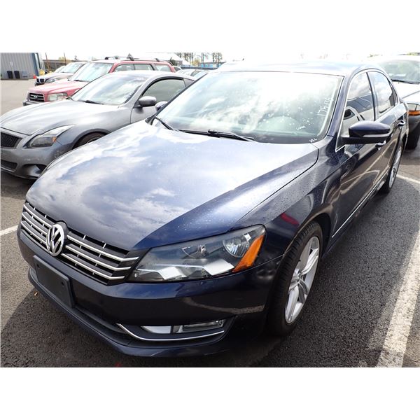 2013 Volkswagen Passat RUNS WITH MECHANICAL PROBLEMS