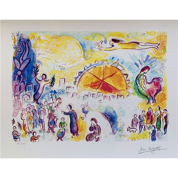 Marc Chagall PROCESSION DE NOEL Limited Edition Facsimile Signed Giclee