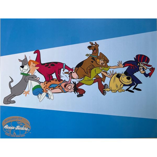 Man & His Dog Sericel Animation Art Cel Hanna Barbera Scooby-Doo Dino Astro Muttley