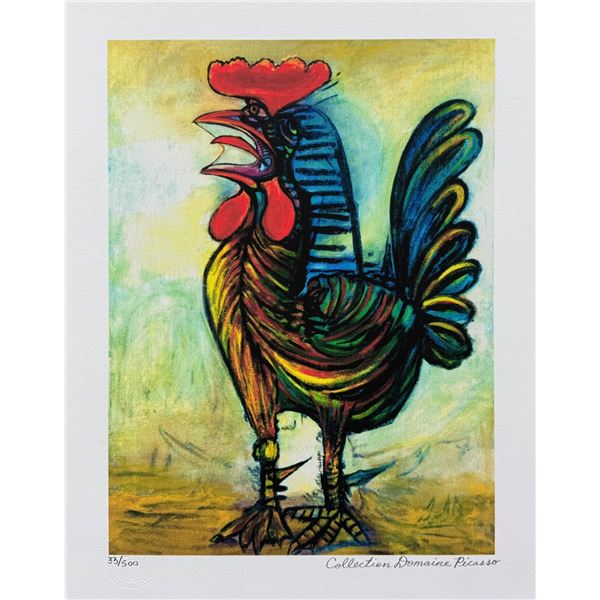 Pablo Picasso THE ROOSTER Estate Signed Limited Edition Giclee
