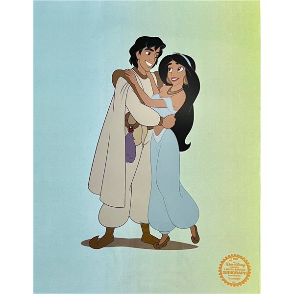 Disney Princess JASMINE & ALADDIN Limited Edition Sericel