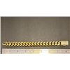 Image 2 : 14 Kt Gold Plate 57.4 Grams Monogramed "J" Curb Link Bracelet
