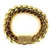 Image 4 : 14 Kt Gold Plate 57.4 Grams Monogramed "J" Curb Link Bracelet