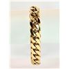 Image 8 : 14 Kt Gold Plate 57.4 Grams Monogramed "J" Curb Link Bracelet