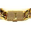 Image 9 : 14 Kt Gold Plate 57.4 Grams Monogramed "J" Curb Link Bracelet