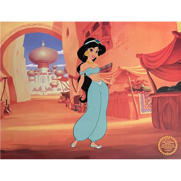 Disney JASMINE from ALADDIN Limited Edition Sericel Animation Art Cel