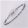 Image 2 : Plated Rhodium 3.78ctw Tanzanite Bracelet