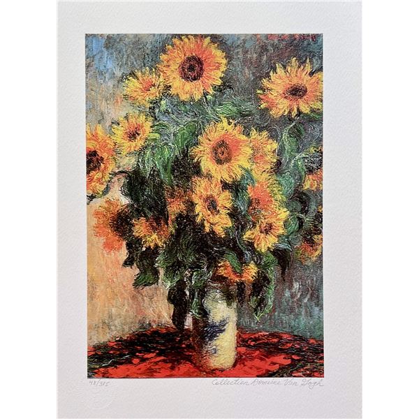 Vincent Van Gogh SUNFLOWERS Estate Signed Giclee