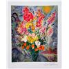 Image 1 : Marc Chagall FLORAL BOUQUET Facsimile Signed Limited Edition Giclee