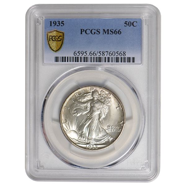 1935 Walking Liberty Half Dollar PCGS MS66