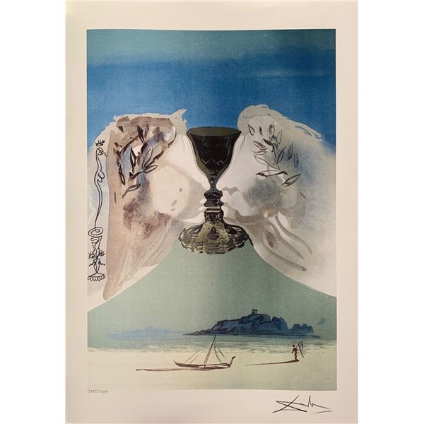 Salvador Dali CHALICE OF LOVE Facsimile Signed Limited Edition Giclee