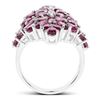 Image 2 : Sterling Silver 7.52ctw Rhodolite Ring