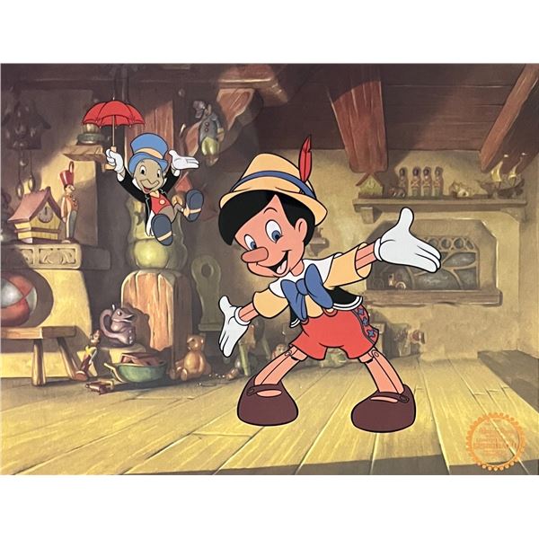 Disney PINOCCHIO Limited Edition Sericel Animation Art