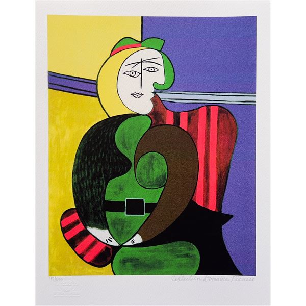 Pablo Picasso WOMAN IN RED ARMCHAIR Estate Signed Limited Edition Giclee
