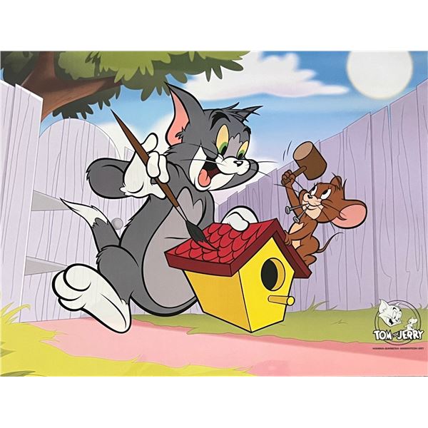 TOM & JERRY Birdhouse Sericel Animation Art Cel Hanna Barbera
