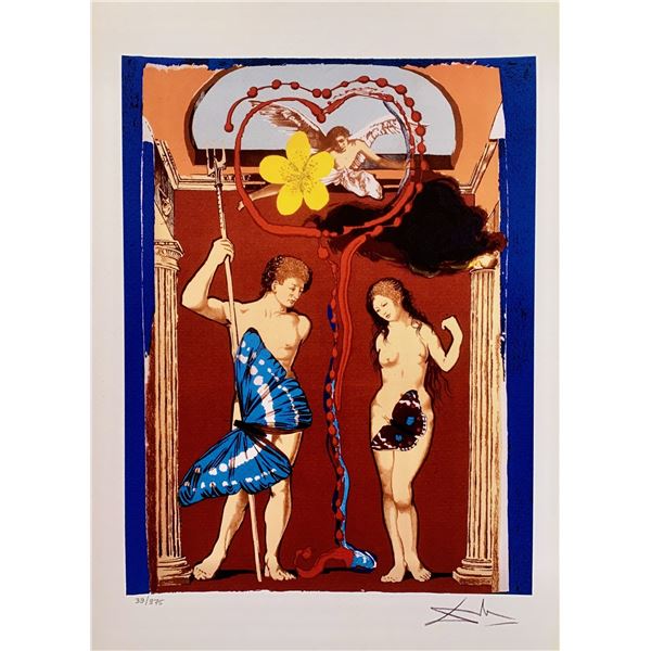 Salvador Dali ADAM & EVE Facsimile Signed Limited Edition Giclee