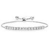 Image 1 : Plated Rhodium 1.60ctw Moissanite Bracelet