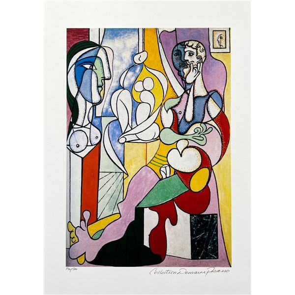 Pablo Picasso ARTIST WITH SCULPTURE Estate Signed Limited Edition Giclee