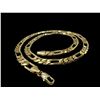Image 2 : 36.8 Gram 14 Kt. Gold Plate Figaro Italian Link Chain
