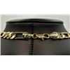 Image 6 : 36.8 Gram 14 Kt. Gold Plate Figaro Italian Link Chain