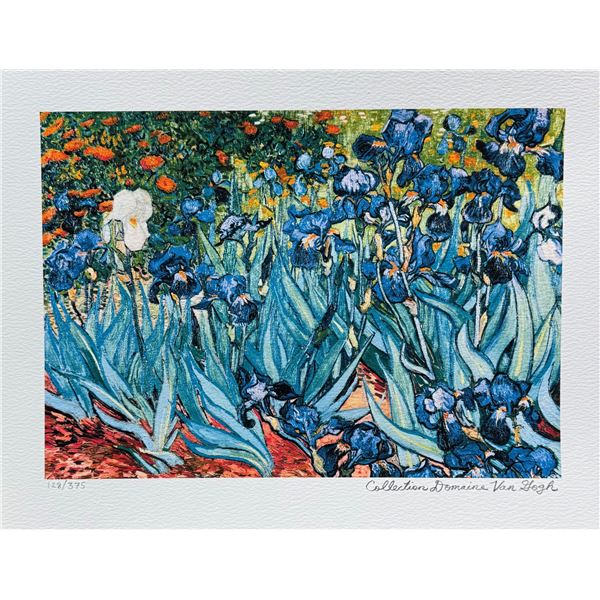 Vincent Van Gogh IRISES Estate Signed Limited Edition Giclee