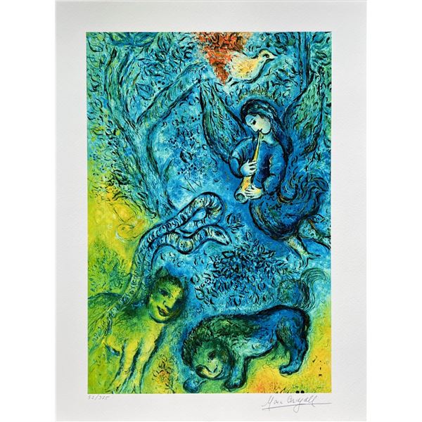 Marc Chagall MAGIC FLUTE Limited Edition Facsimile Signed Giclee