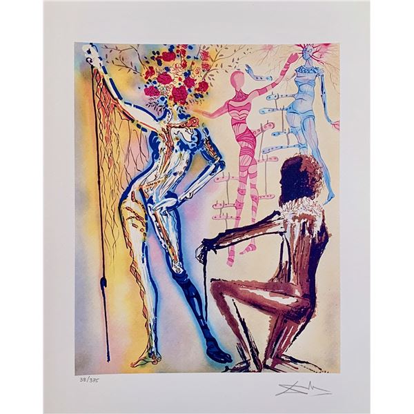 Salvador Dali BALLET OF FLOWERS Facsimile Signed Limited Edition Giclee
