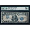 Image 1 : 1899 $5 STAR Chief Silver Certificate PMG 20NET