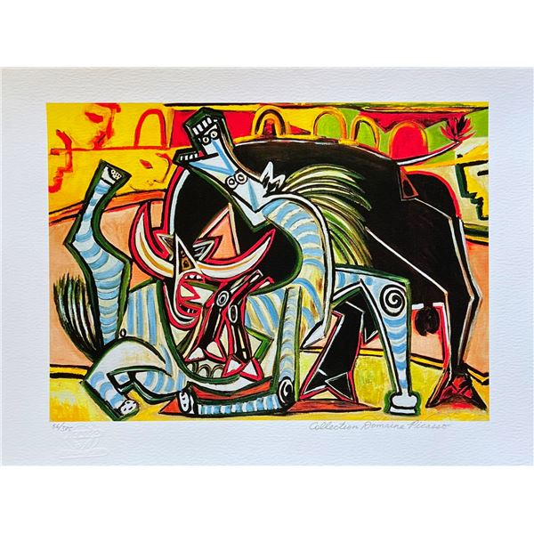 Pablo Picasso BULLFIGHT Estate Signed Limited Edition Giclee