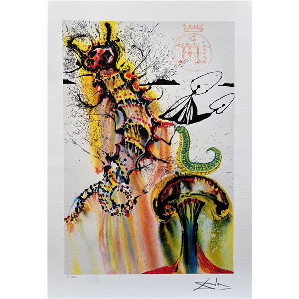 Salvador Dali ADVICE FROM A CATERPILLAR Facsimile Signed Numbered Giclee