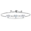Image 1 : Plated Rhodium 1.64ctw Moissanite Bracelet