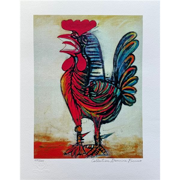 Pablo Picasso ROOSTER LE COQ Estate Signed Limited Edition Giclee