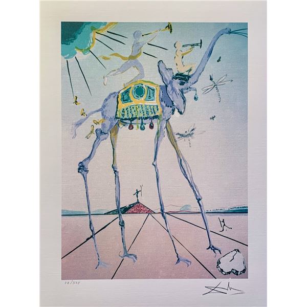 Salvador Dali CELESTIAL ELEPHANT Facsimile Signed Limited Edition Giclee