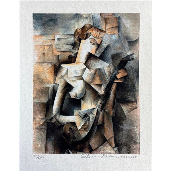 Pablo Picasso GIRL WITH MANDOLIN Estate Signed Limited Edition Giclee