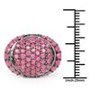 Image 3 : Plated Rhodium 3.35ctw Ruby Ring