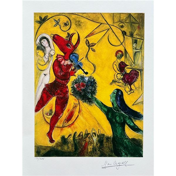 Marc Chagall DANCE AND THE CIRCUS Limited Edition Facsimile Signed Giclee