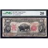 Image 1 : 1901 $10 Bison Legal Tender Note PMG 20