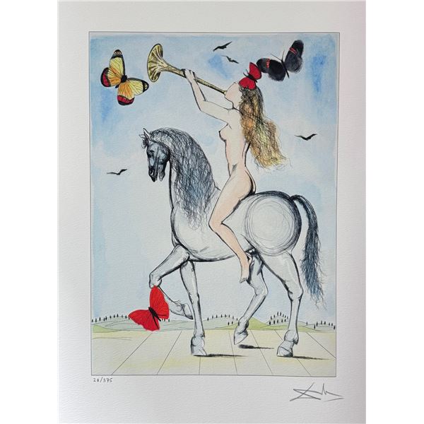 Salvador Dali LADY GODIVA Facsimile Signed & Numbered Giclee