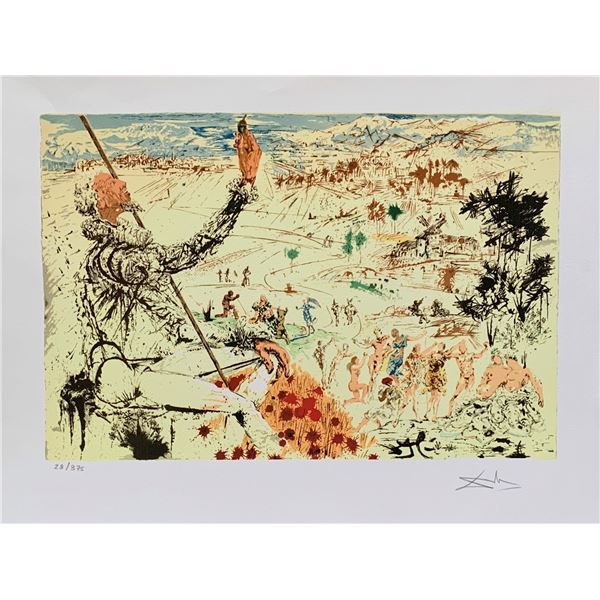 Salvador Dali DON QUIXOTE LA MANCHA Facsimile Signed Limited Edition Giclee