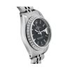 Image 2 : Rolex Ladies Stainless Steel Black Index Quickset Date Watch
