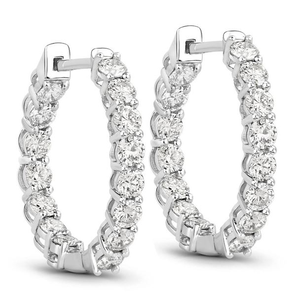 14KT White Gold 2.04ctw Lab Diamond Earrings
