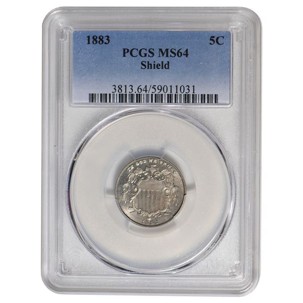 1883 Shield Nickel PCGS MS64