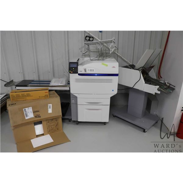 OKI C942 DP Digital LED five colour printer, CMYK plus white ink, Extended delivery, 18 point thickn